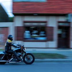 motorcycle riding blurred background