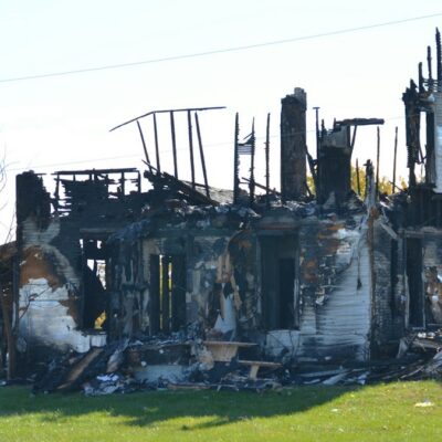 House destroyed by fire - Eaton Fire property and smoke damage claims