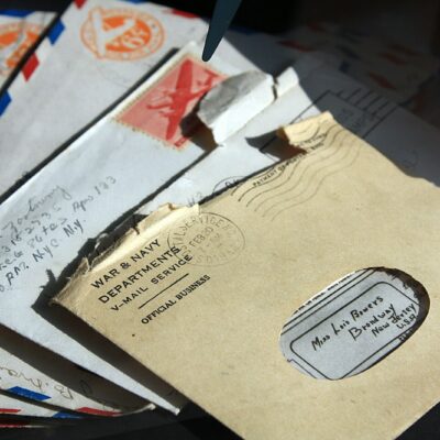 Opened envelopes and billing statements Opened envelopes and billing statements