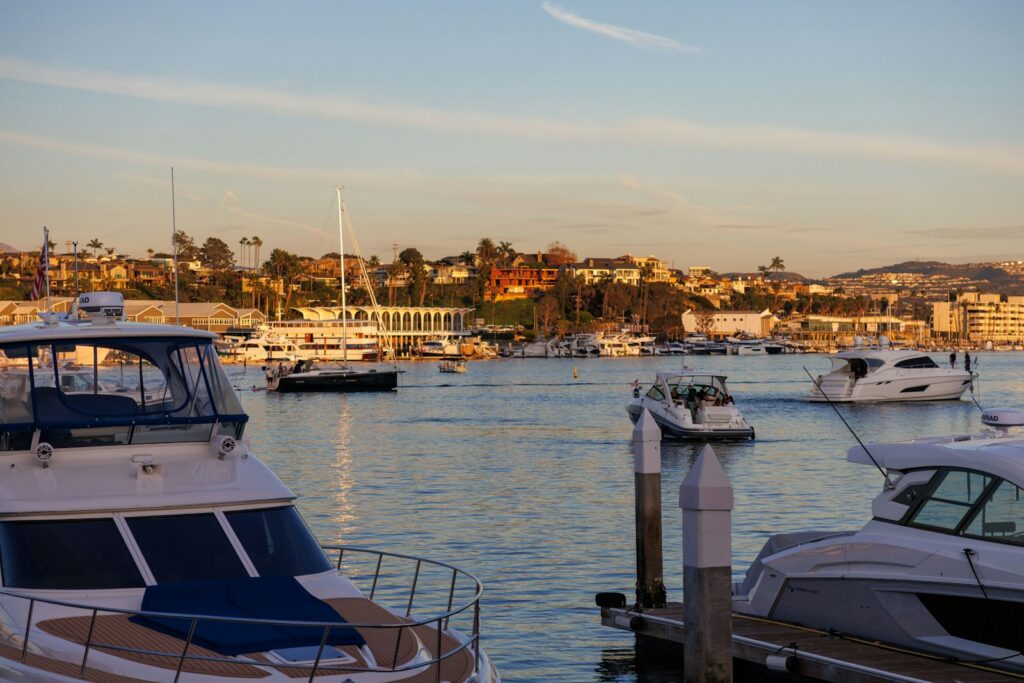 Newport Harbor and Newport Beach skyline - Newport Beach employment lawyer