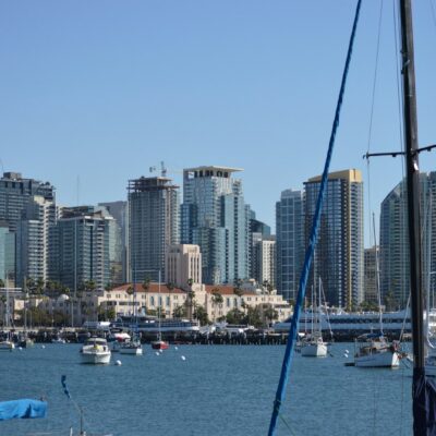 San Diego skyline across the bay